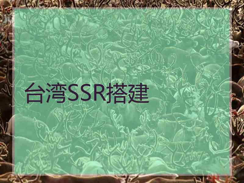 台湾SSR搭建