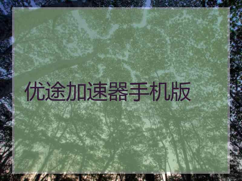 优途加速器手机版