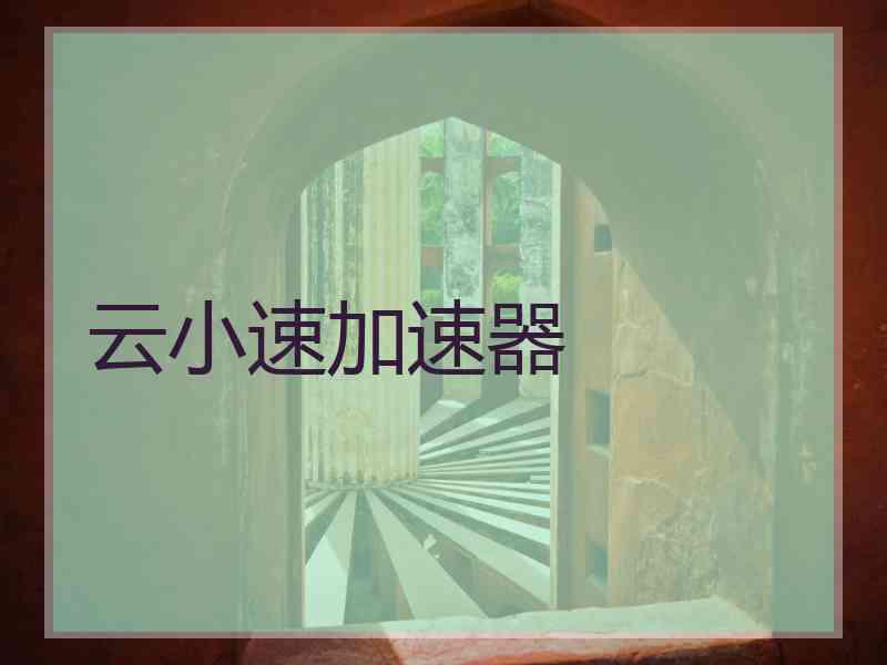 云小速加速器