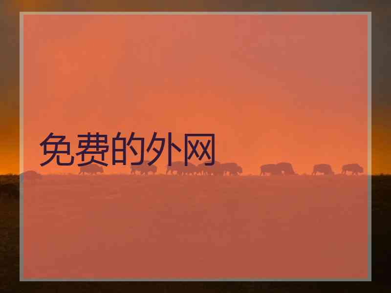 免费的外网