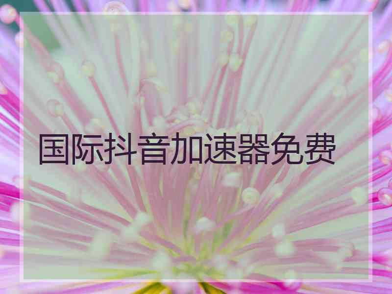 国际抖音加速器免费