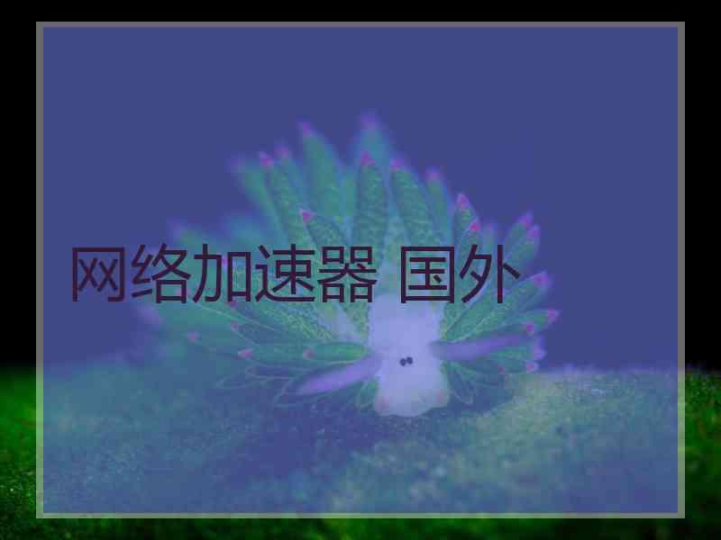 网络加速器 国外