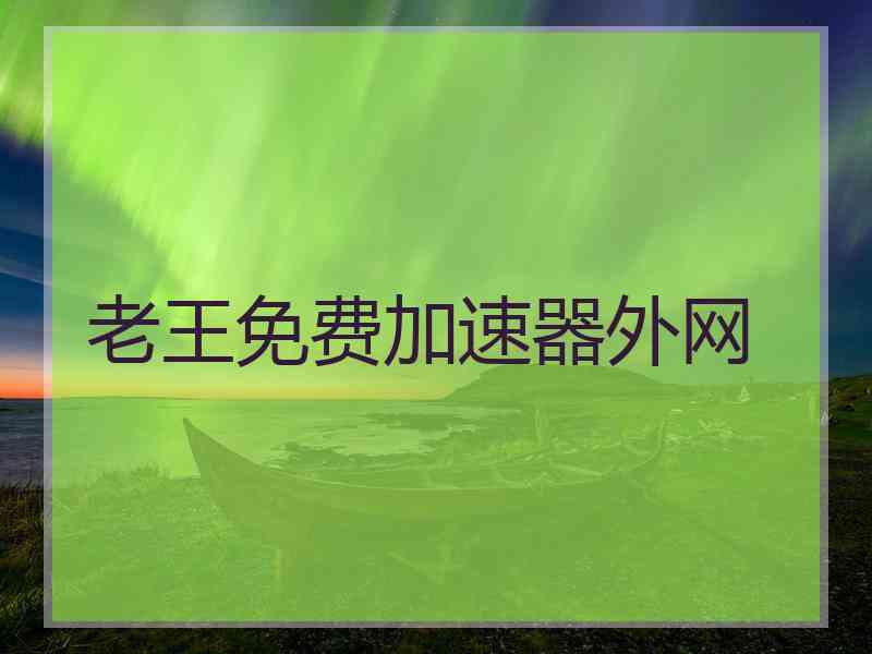 老王免费加速器外网