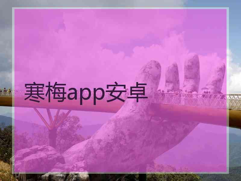 寒梅app安卓