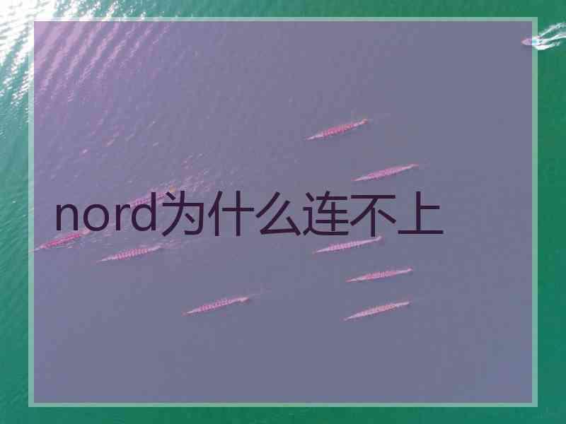 nord为什么连不上