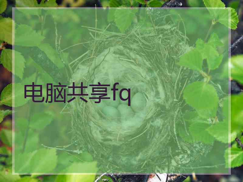 电脑共享fq