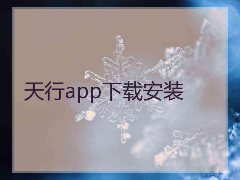 天行app下载安装