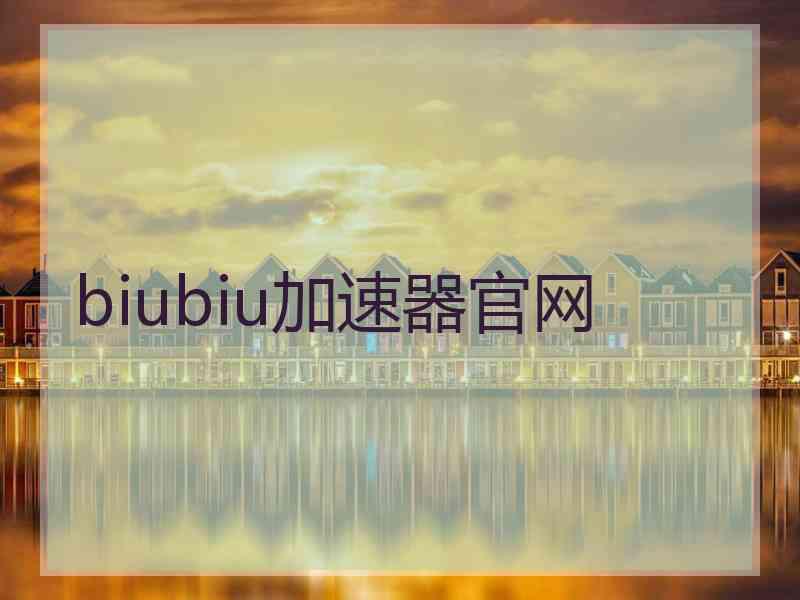 biubiu加速器官网