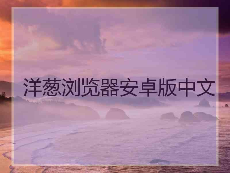 洋葱浏览器安卓版中文