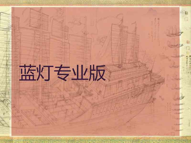 蓝灯专业版