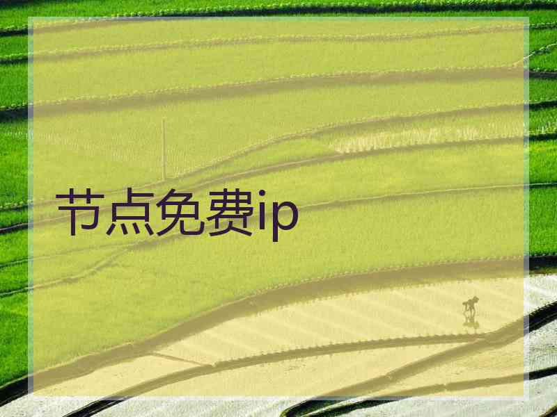 节点免费ip