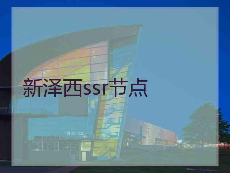 新泽西ssr节点