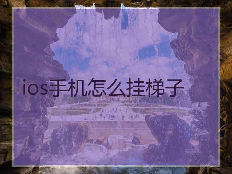 ios手机怎么挂梯子