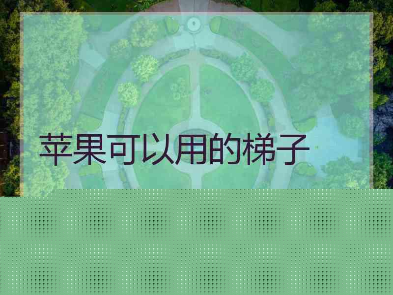 苹果可以用的梯子