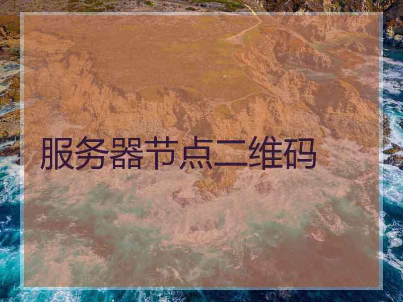 服务器节点二维码