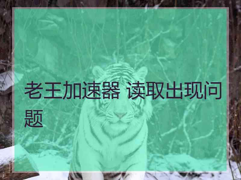 老王加速器 读取出现问题